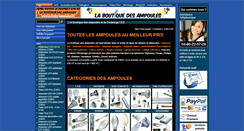 Desktop Screenshot of laboutiquedesampoules.com