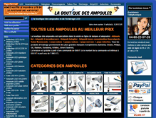 Tablet Screenshot of laboutiquedesampoules.com